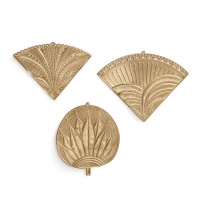 Комплект из 3 вееров на Стену из латуни Strakaza единый размер желтый LA REDOUTE INTERIEURS  фото, kupilegko.ru